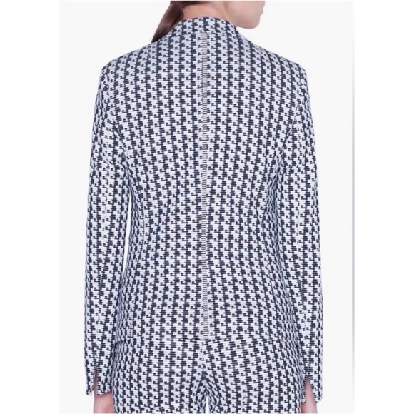 Akris Punto Black & White Soundboard Pattern Jacket and Frankie Pants Suit Sz  4 - Picture 14 of 16